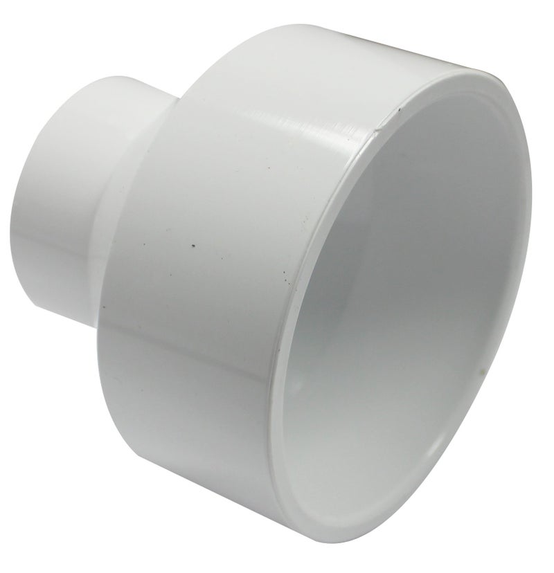 Canplas 193023 PVC DWV Reducing Coupling, 3-1 1/2-Inch, White